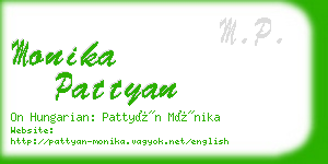 monika pattyan business card